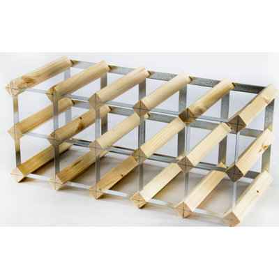 Liddle 15 Bottle Floor Wine Bottle Rack