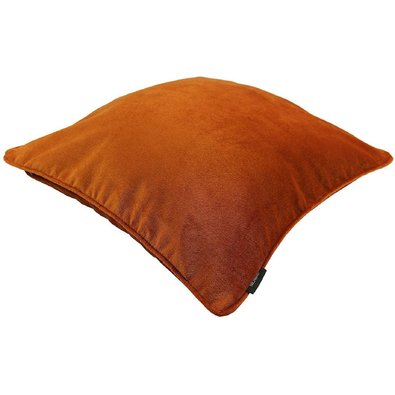 Square Throw Cushion, Burnt Orange