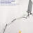 White Pneumatic Arm Single Laptop Wall Mount