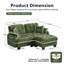 Causeuse en forme de L Cloud, 4 coussins, repose-pieds mobile capitonné, conception ergonomique, canapé-lit facile à assembler pour le salon, le bureau-1771403468