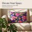 Ensemble de housse de coussin floral 20 x 20 avec impression numérique et fermeture à glissière pour décoration de Noël-84422385