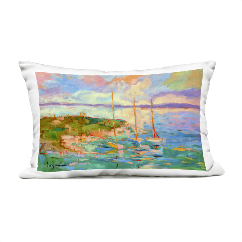 Coussin extérieur Vivid Abstract Coast