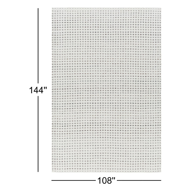 Geometric Area Rug, Gray, Rectangle 9' x 12'