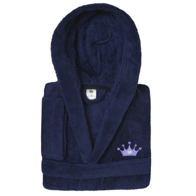 Fleece Mid-Calf Bathrobe with Pockets and Hood