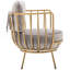 Fauteuil demi-tonneau pivotant