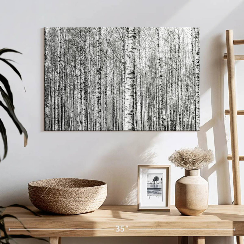 Forêt de bouleaux nus Harnek, H 16 po x l 24 po