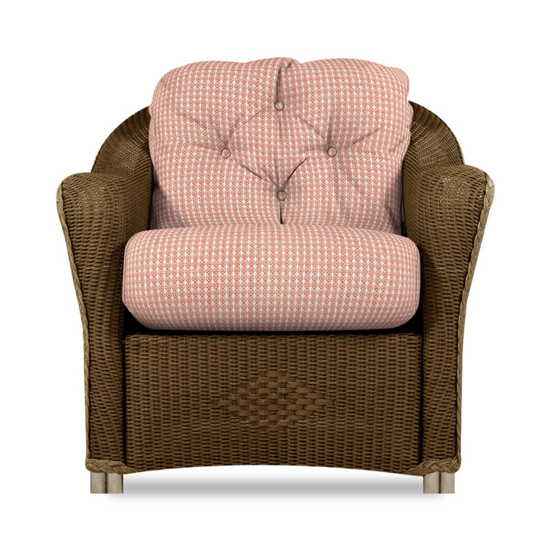 Reflections Outdoor Lounge Chair, Bark, Rollo Linen
