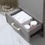 Mini-meuble-lavabo simple 18 po avec plateau en céramique Calvinesha