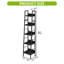 ladder shelving unit， 5 Tiers Floorstanding slim bookcase-2017065024