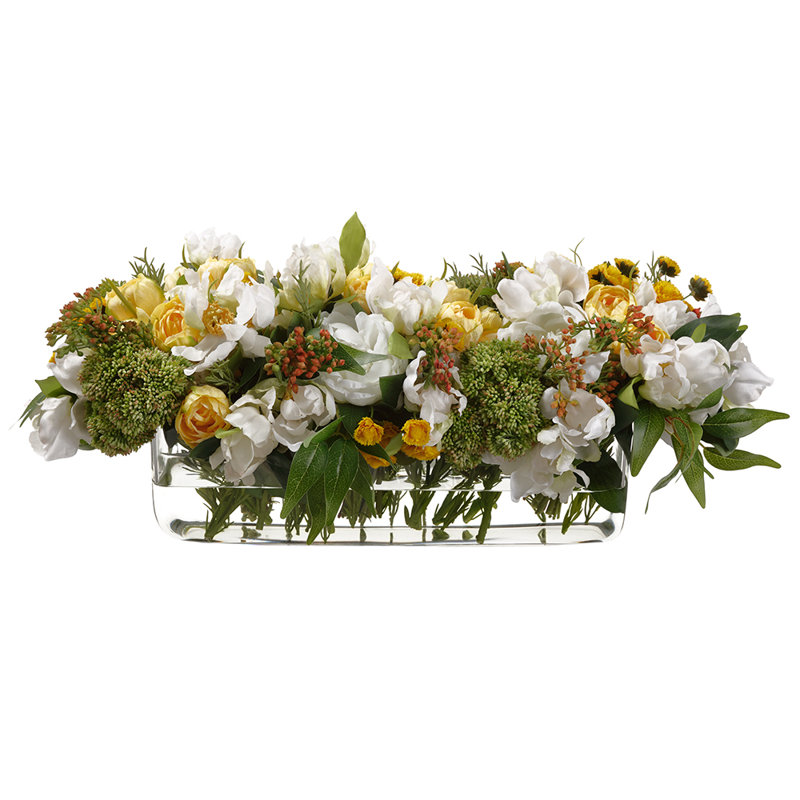 Vase 10H12W24 "L PEONY / TUL / CAL