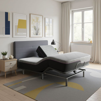 Ensemble de matelas en mousse de latex à plateau flexible de 11 po Marcela et base réglable