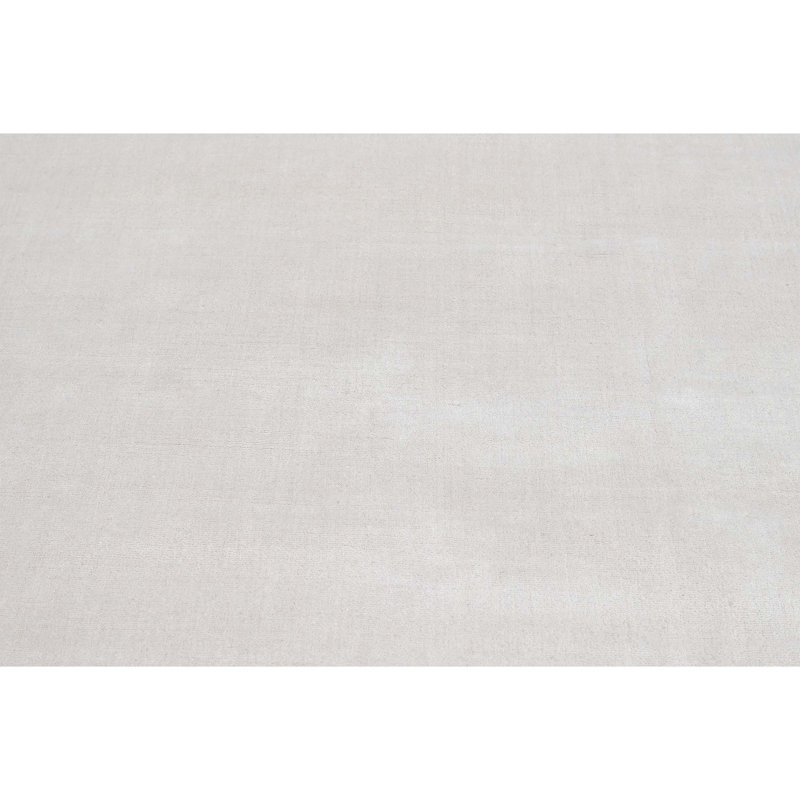 Silk Area Rug in Cream, Rectangle 9' x 12'