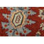 Tapis oriental en laine rouille noué à la main 9 pi 6 po x 13 pi Heriz Serapi