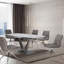 Ensemble de 2 chaises de salle à manger rembourrées Nyx Grey