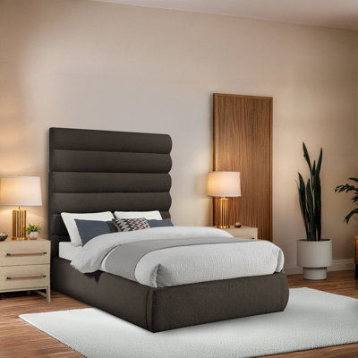 Elessio Boucle Fabric Bed
