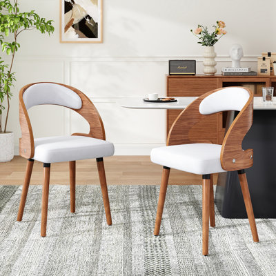 Chaises d'appoint rembourrées avec dossier rembourré