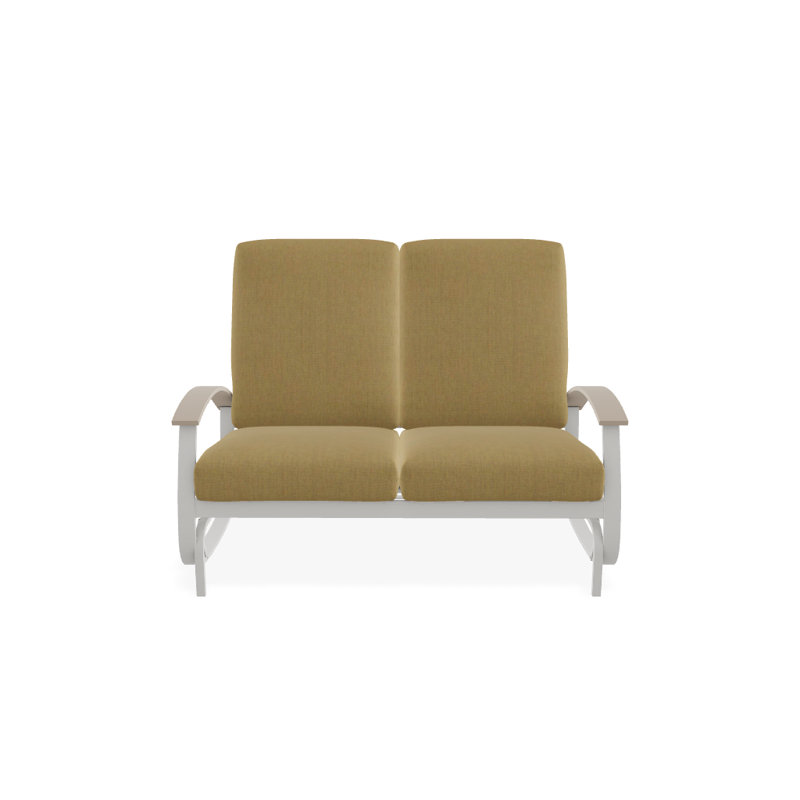Banc oscillant avec coussins Askar, Toile Sunbrella® beige chiné, Désert P60, Neige texturée
