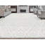 Neo Villa Damask Area Rug in Silver-106956809