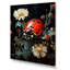 Coccinelle à motif floral sur toile-895293720-895293722