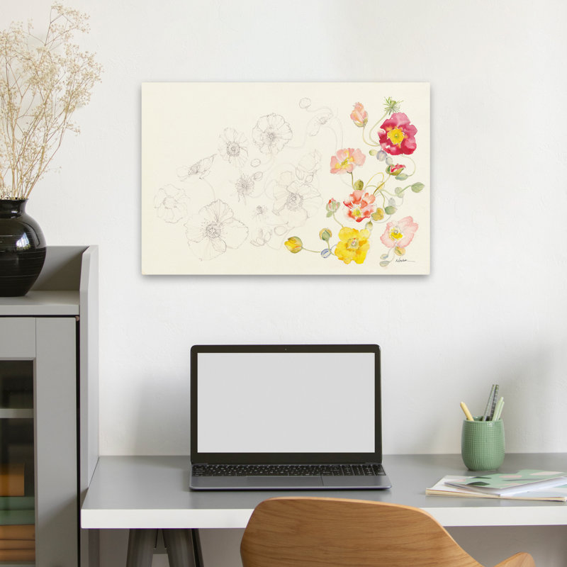 Éléments floraux floral contemporain, H 24 po x l 16 po