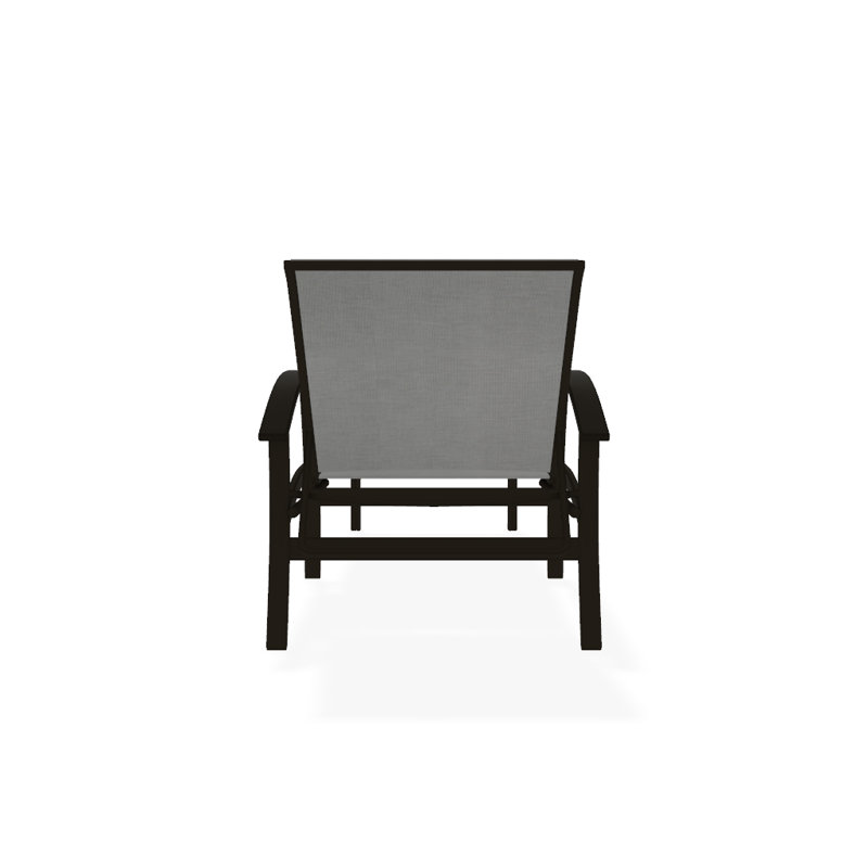 Askar Outdoor Rust-Resistant Metal Chaise Lounge, Textured Beachwood, Alloy Sunbrella®, Beachwood P40