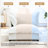 Plush Beige Upholstered Chenille Accent Chair with Oversized Cloud Cushions-1102286625