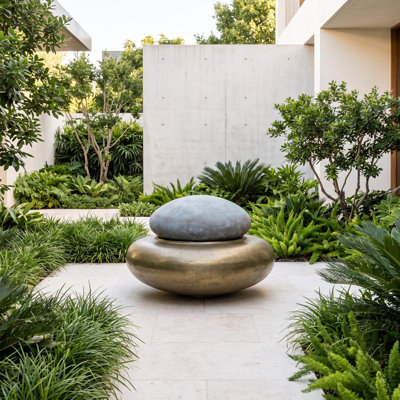 Fontaine Heian, LG, plateau bronze, base Brase