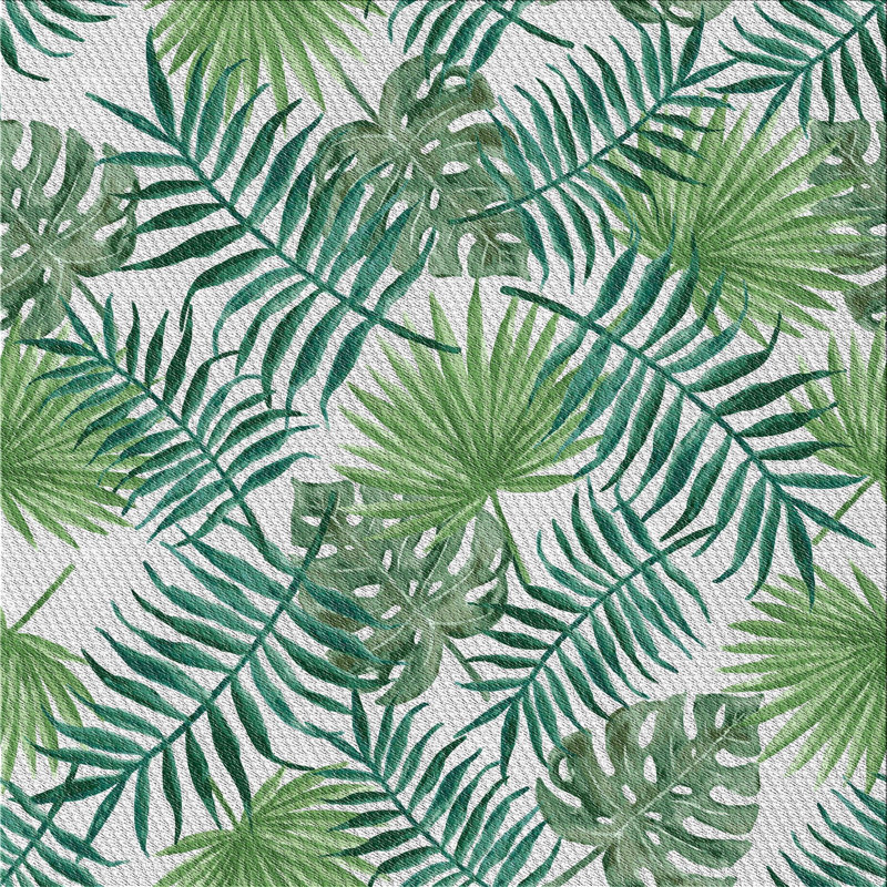 Tapis de zone verte à motif Lenard, Carré 8 pi