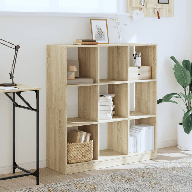 Aydrien 108cm H x 102cm W Bookcase, Sonoma Oak