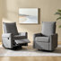 Fauteuil inclinable manuel pivotant 29,5 po avec housse lavable Keech (ensemble de 2)
