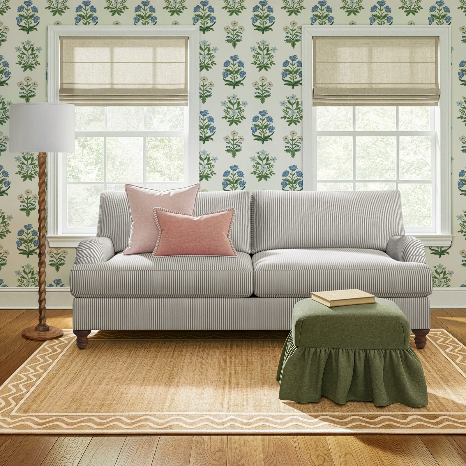 Walters 82'' Upholstered Sofa, Bayou Off White Canvas