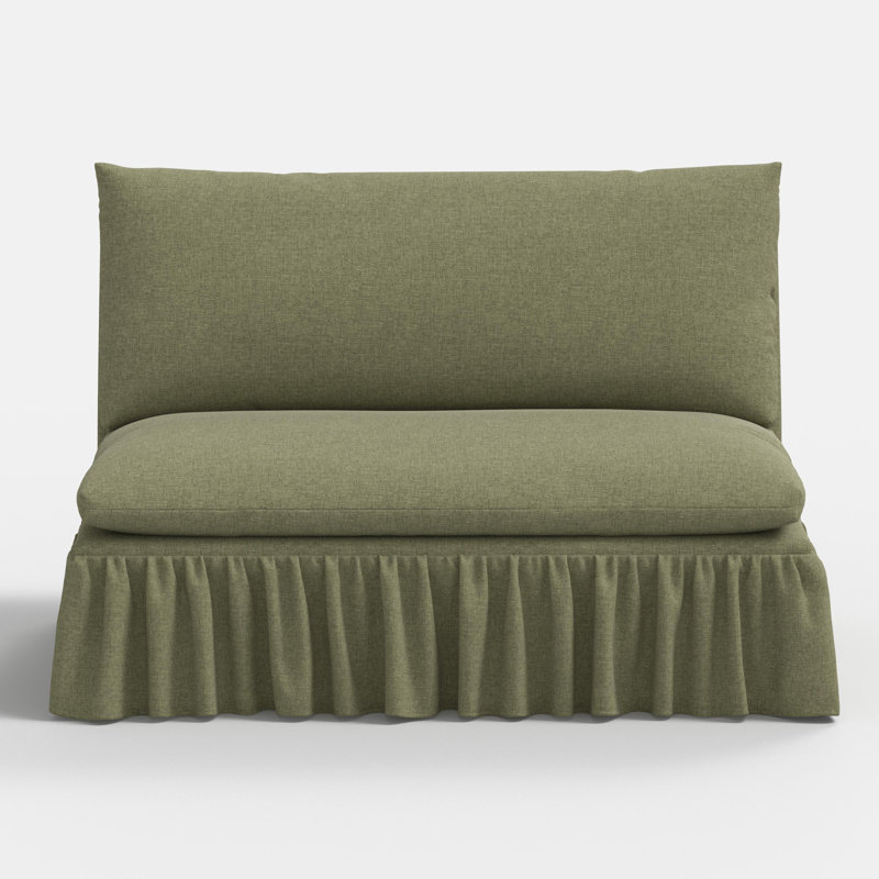 Thelma Settee, Zuma Laurel Textured Linen