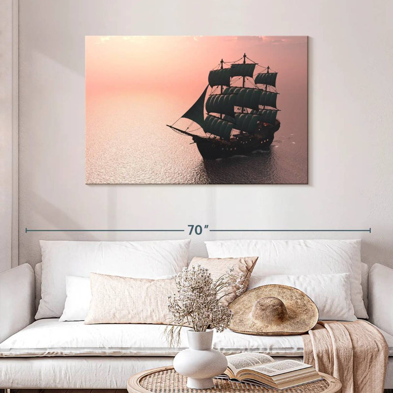 Mehar Sailing Old Ship, 30" H x 45" W