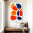 Avery Orange Blue Shapes Abstract-108390837