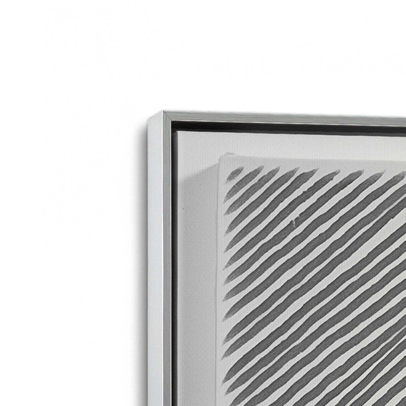 Linear Illusion IV Canvas Print, Polished Chrome Floater Framed, 24.75" H x 24.75" W x 1.75" D