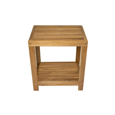 17.7'' W Teak Shower Bench