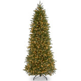 Jersey Feel Real Fraser Pencil Hinged 9' Fir Artificial Christmas Tree with 800 Clear Lights