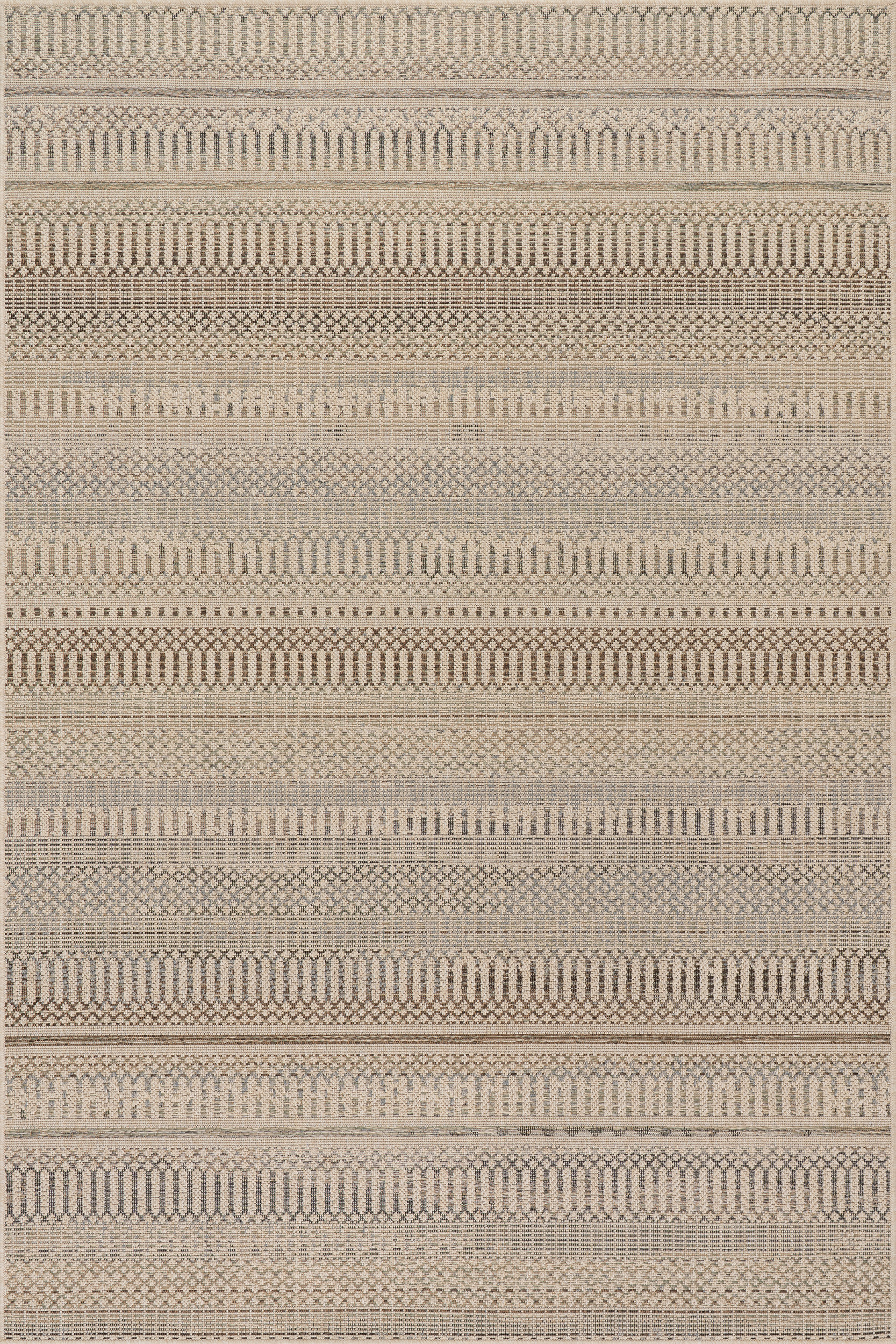 Red Barrel Studio® Saravine Bohemian Striped Area Rug | Wayfair