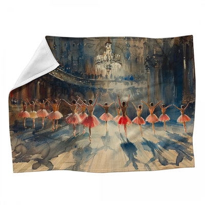 Jeté en molleton Ballet - Jetés de performance pour canapés ou lits