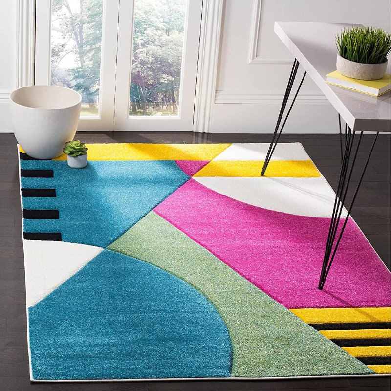 Menelaus Performance Geometric Rug, Rectangle 4' x 6'