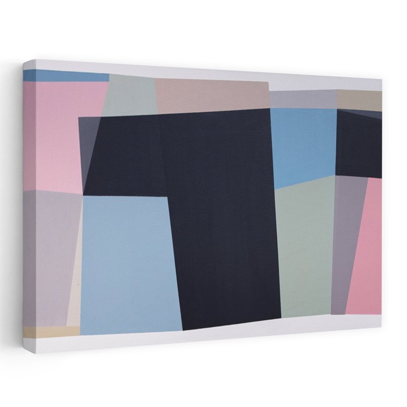 Art contemporain contemporain abstrait, H 16 po x l 24 po