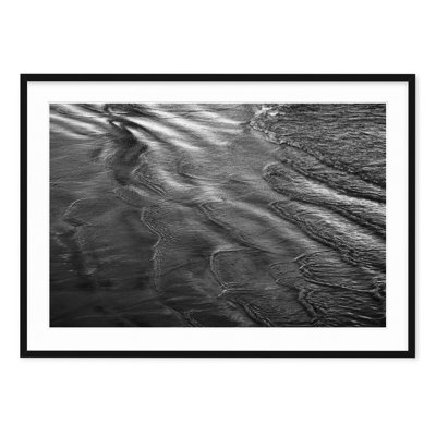 Low Tide Ripples - Photographie encadrée sur papier