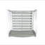 Tabourets 29,50 "avec cadre en aluminium antirouille argenté, ensemble de 2