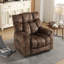 Fauteuil inclinable manuel pivotant de 39 po de largeur avec rembourrage vibrant à 8 points et télécommande-1111166901