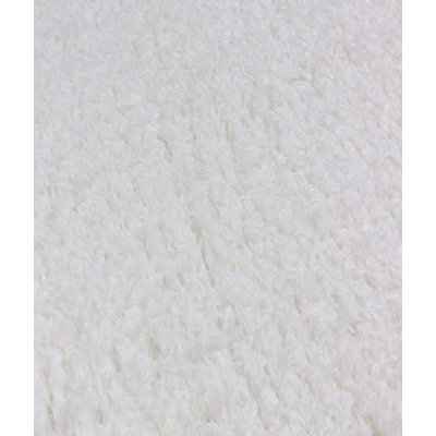Tapis blanc à poils longs Marquarious