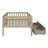 Kallel Daybed with Two Drawers and Guardrails-506472936-498385893