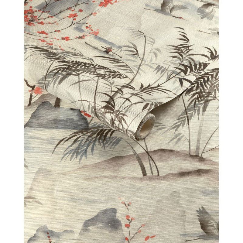 Kravet Design - W4205-619, Brown/Orange/White