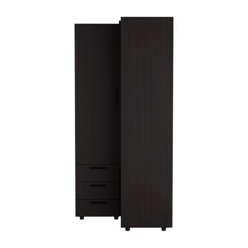 Armoire, chambre à coucher, noir