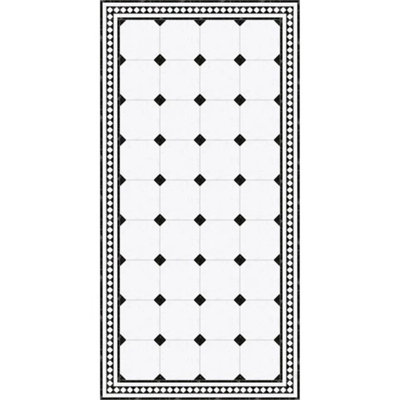 Lion Black Easy to Clean Vinyl Mat