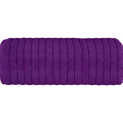 Elegant Comfort 100% Turkish Cotton Braided Viscose Stripe Jumbo Bath Towel - Hotel Spa Quality Extra Large 35 X 70 Inch Bath Towel Soft